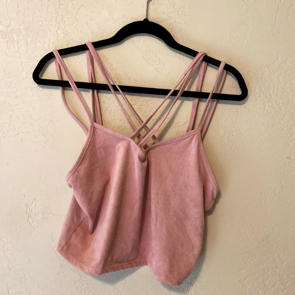 Multi Strapped Pink Top